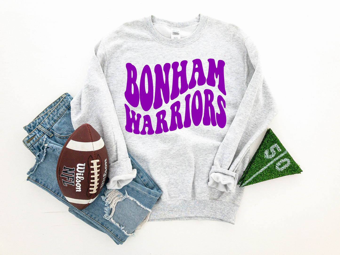 Bonham Warriors Retro School Spirit Sweatshirt