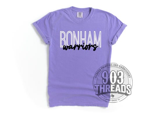 Bonham Warriors Throwback - Comfort Colors