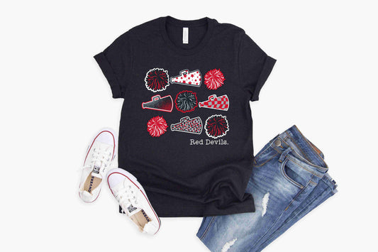 Bradford Red Devils Cheer - Crewneck & V-Necks