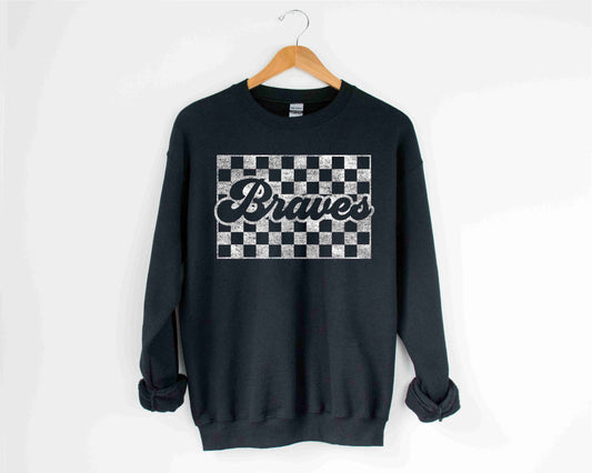 Braves Checkered Sweatshirt