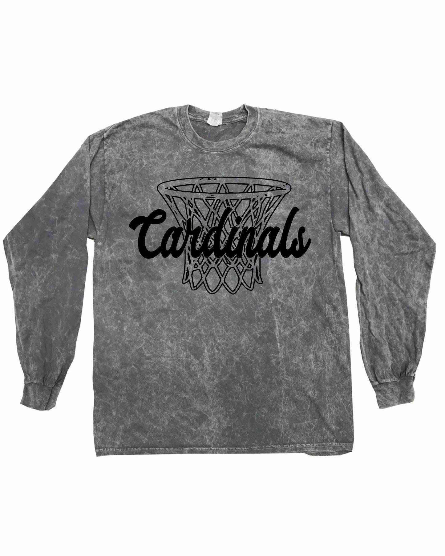 Cardinals - Grunge Basketball Nets - Short & Long Sleeve