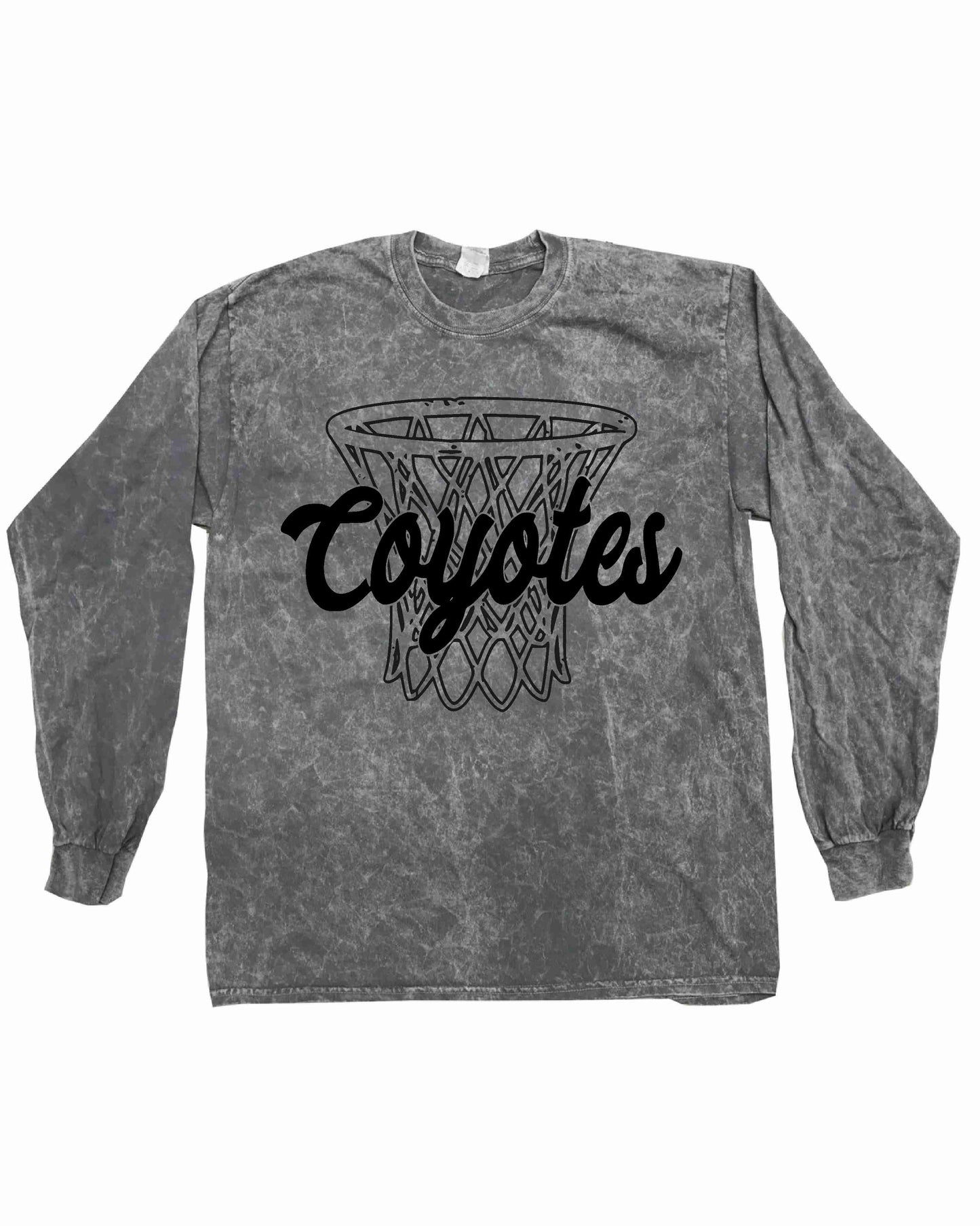 Coyotes - Grunge Basketball Nets - Short & Long Sleeve