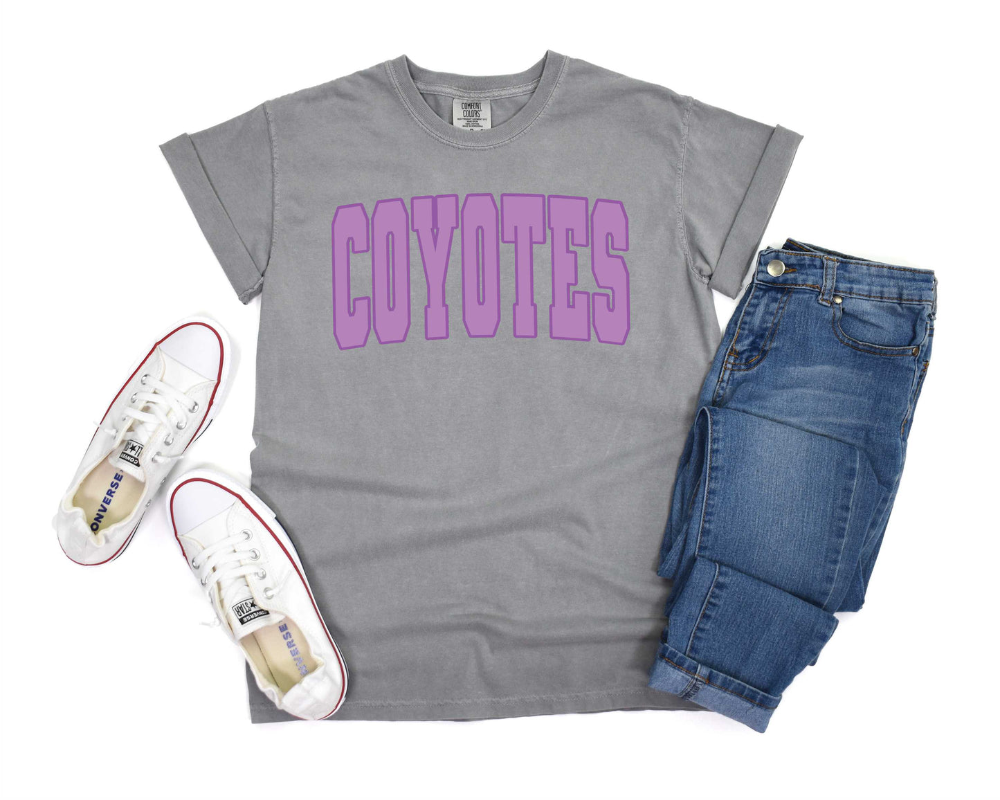 Coyotes - Pastel Chunky Varsity Tee