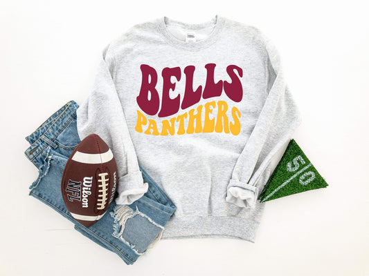 Bells Panthers Retro School Spirit Sweatshirt