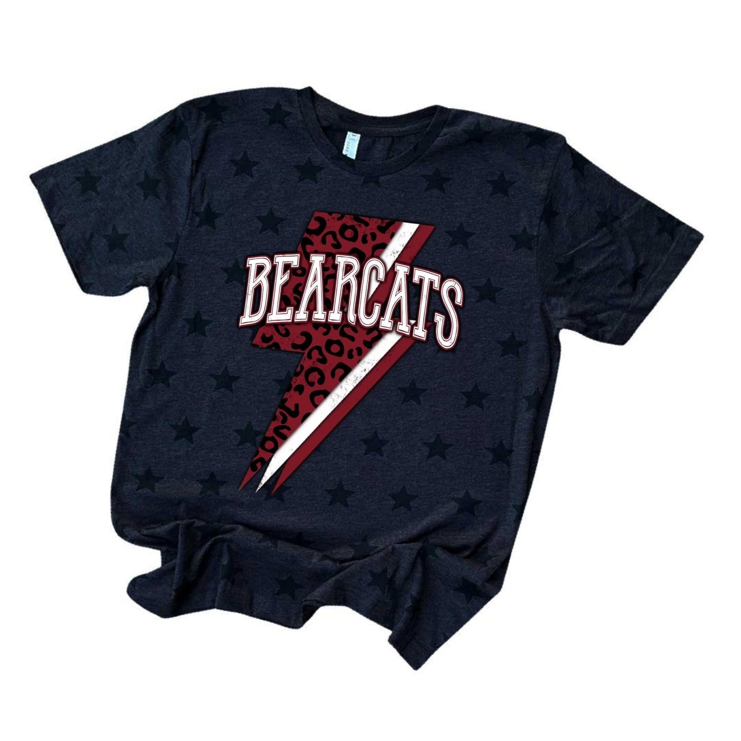 Whitesboro Bearcats Lightning Bolt Mascot Tee