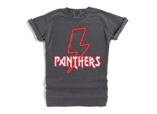North Hopkins Panthers - Neon Lightning Bolt