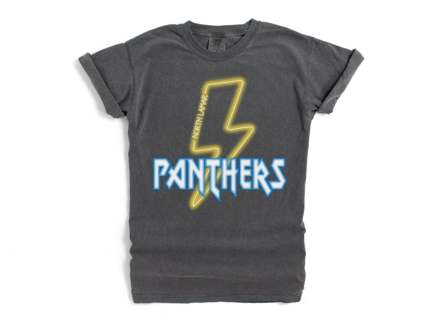 North Lamar Panthers - Neon Lightning Bolt