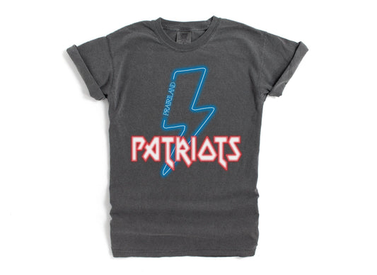 Prairiland Patriots- Neon Lightning Bolt