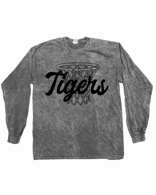 Tigers - Grunge Basketball Nets - Short & Long Sleeve