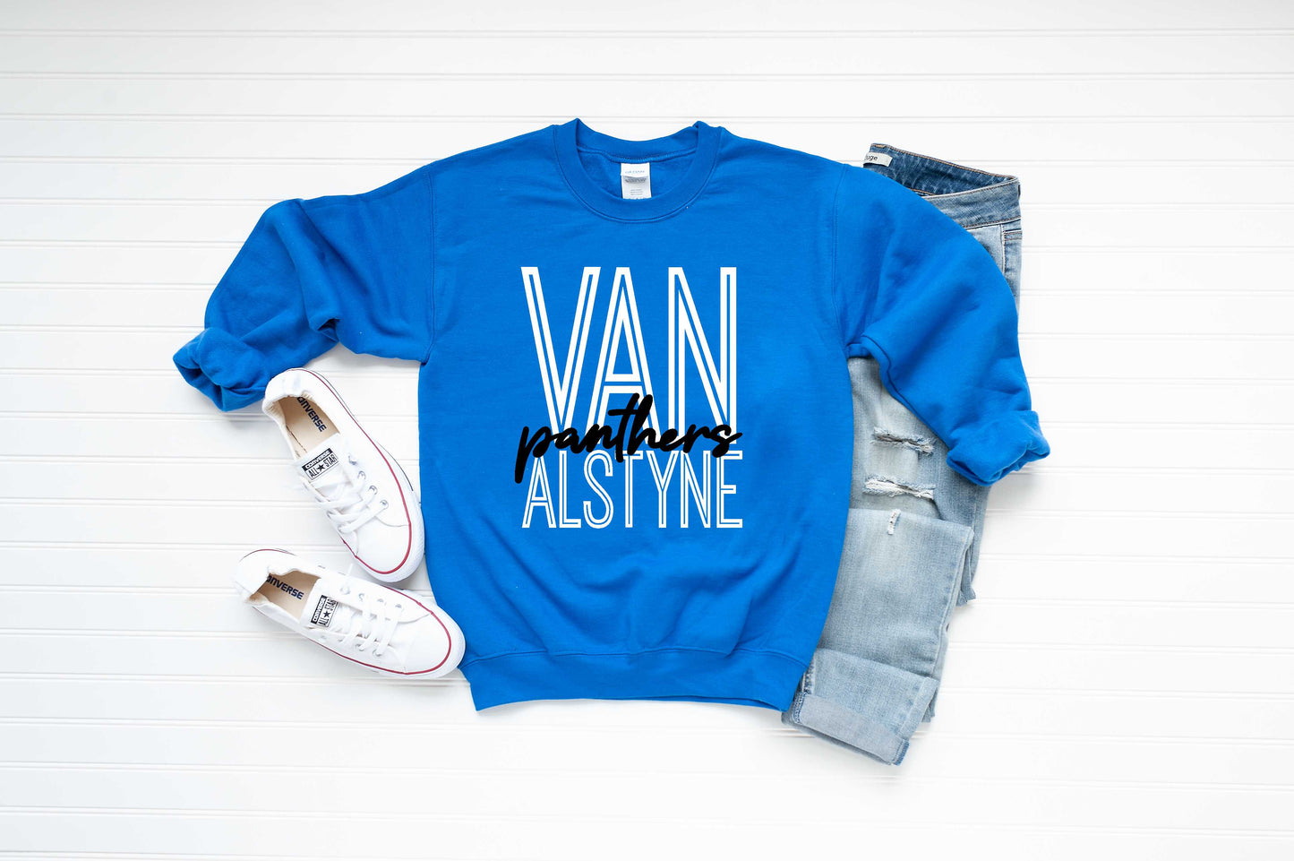 Van Alstyne Panthers Throwback - Short/Long Sleeve & Sweatshirt