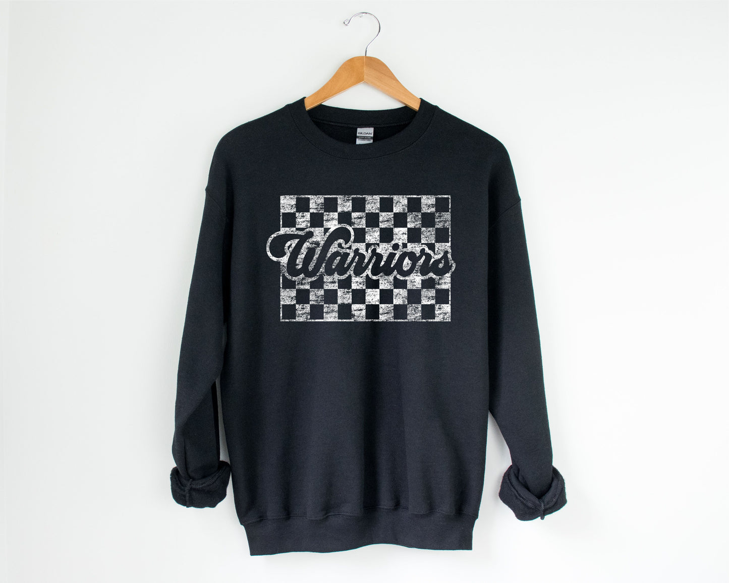 Warriors Checkered Sweatshirt