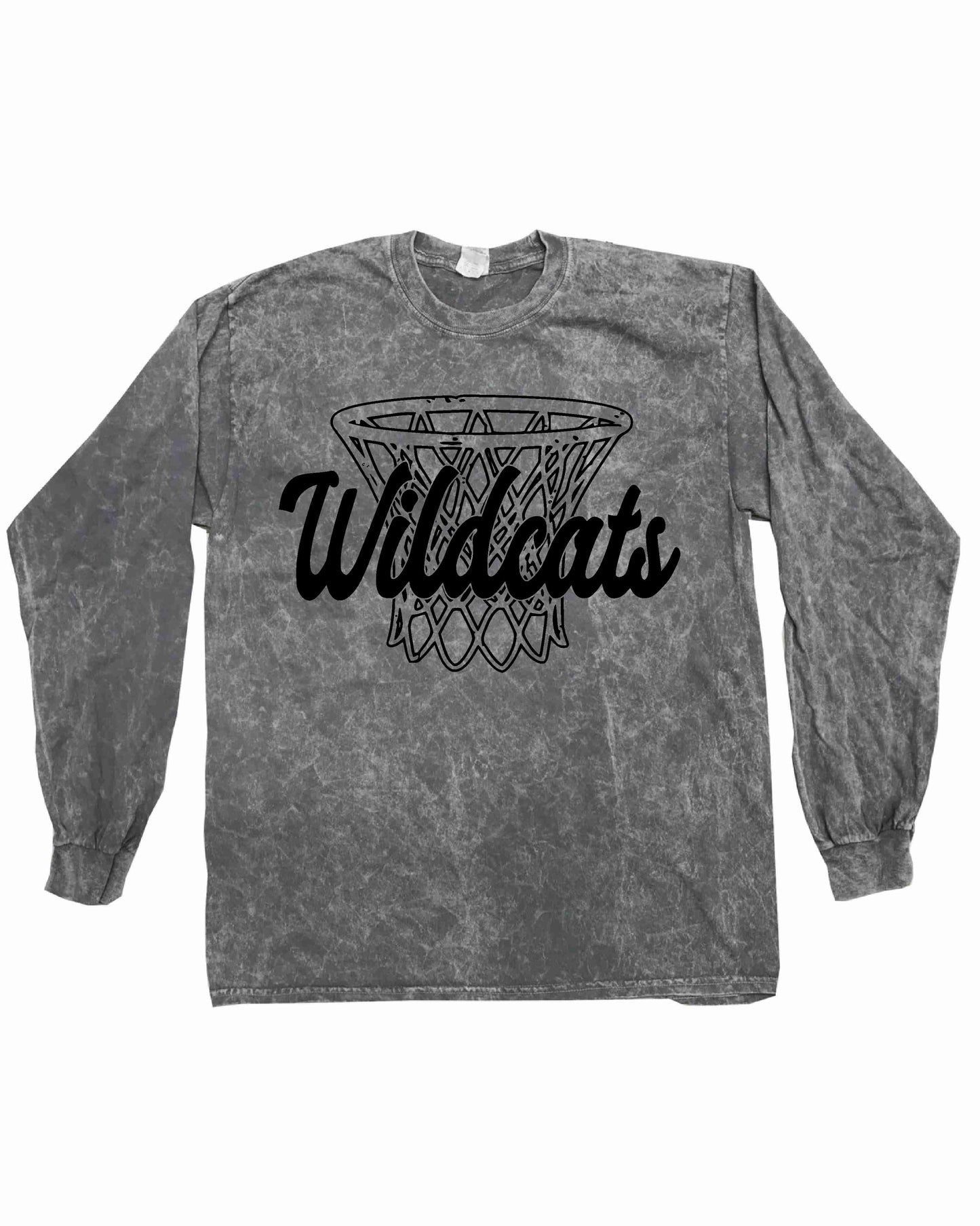 Wildcats - Grunge Basketball Nets - Short & Long Sleeve