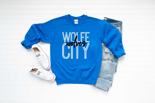 Wolfe City Wolves Throwback - Short/Long Sleeve & Sweatshirt