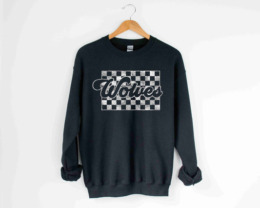 Wolves Checkered Sweatshirt
