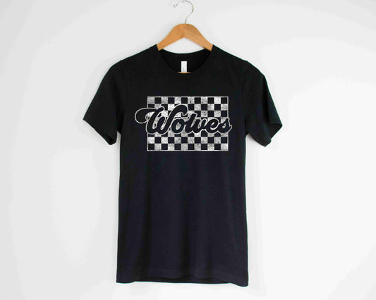 Wolves Checkered T-Shirt